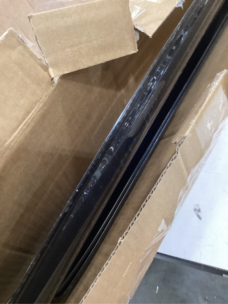 Condition photo showing As Is for window visors rain guards for 2019-2026 chevy silverado/gmc sierra 1500 crew cab, out-channel window vent wind deflectors visors shades for 20-26 silverado/sierra 2500hd 3500hd crew cab 2019-2024 silverado/sierra 1500 crew cab