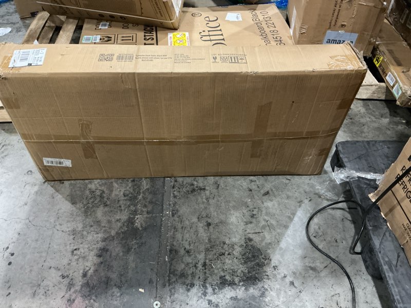 Condition photo showing Good Condition for Black Desk with Drawers - Office Desk with Cabinet Drawers, Black Desk with Wheels, Wooden Office & Study Table for Bedroom & Workstations,Mobile Home Office Desk, 43.3\" L x 31.5\" H x
