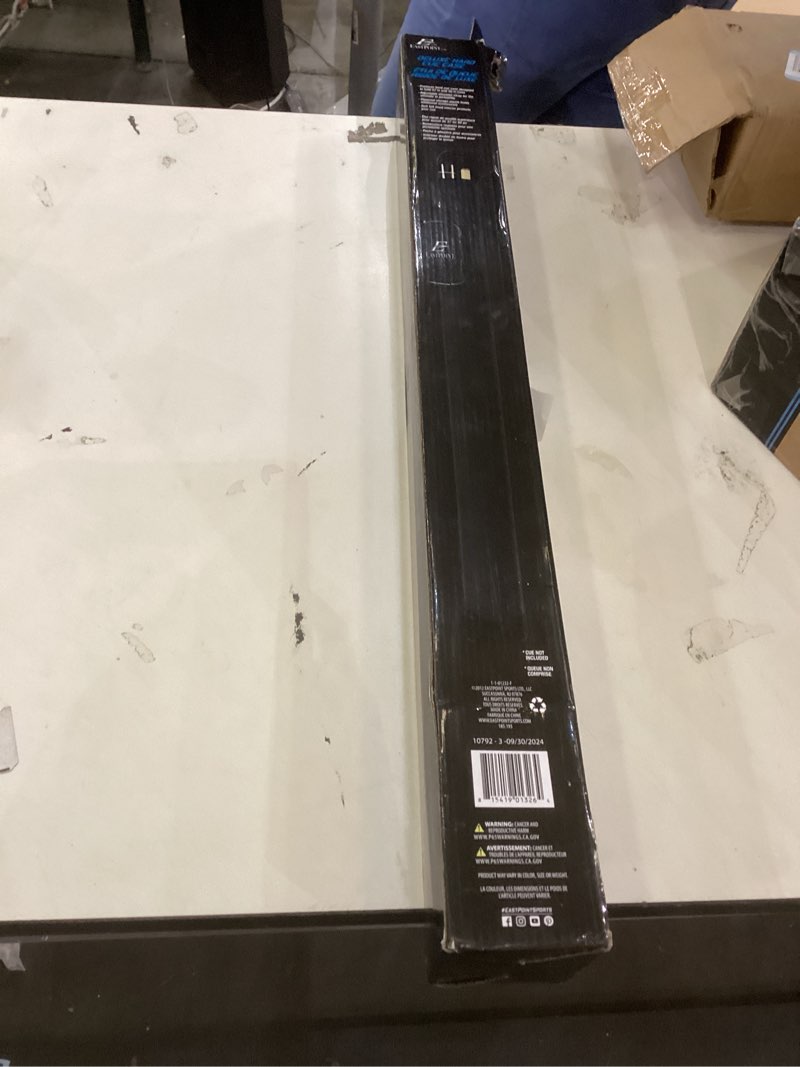 Condition photo showing New/Like New for EastPoint Felt-Lined Pool Cue Case - Black, Nylon, Holds 2 Cue Sticks up to 58 in - Zippered Pocket for Pool Stick Accessories - Adjustable Strap for Portable Billiards Case - Universal Fit