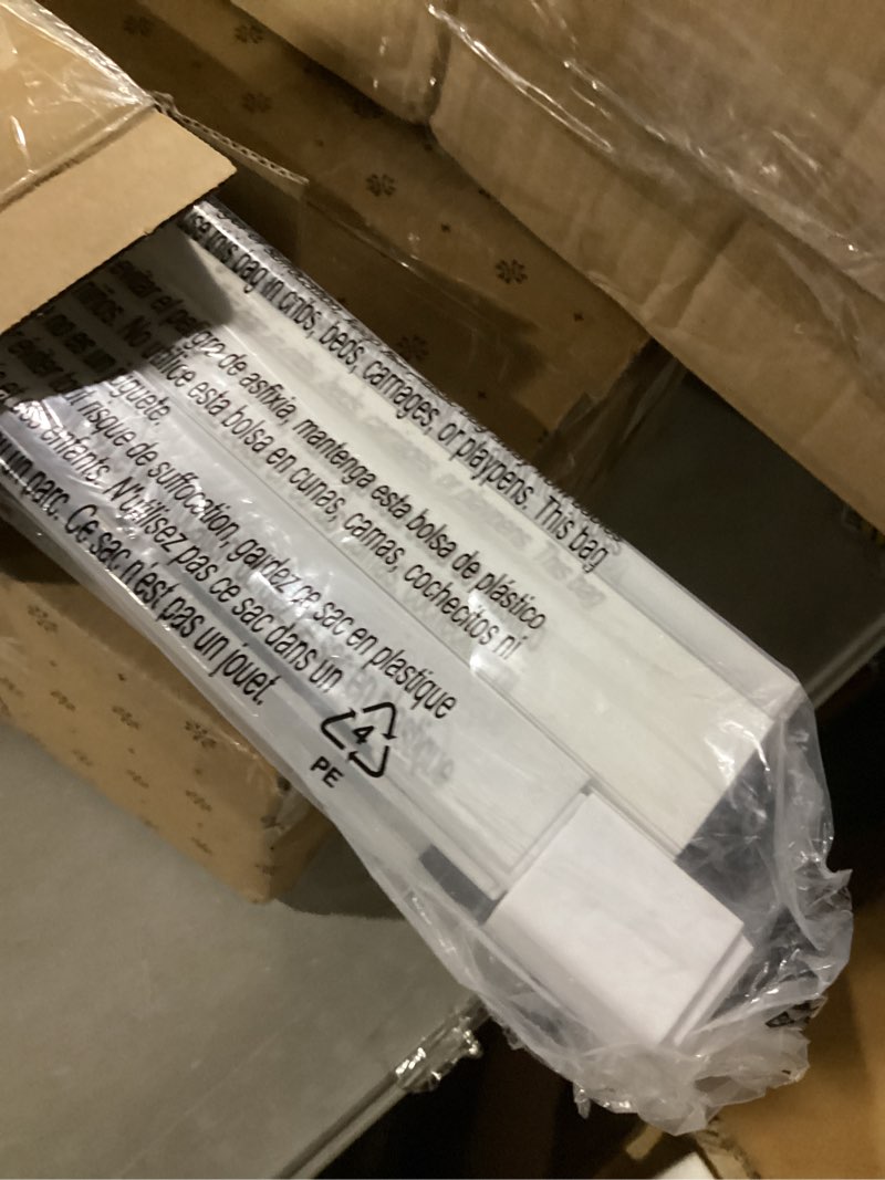 Condition photo showing As Is for LazBlinds Cordless Cellular Shades, No Tools No Drill Light Filtering Honeycomb Shades Pleated Blinds for Windows, 22'' W x 72'' H, White Light Filtering-white 22'' W x 72'' H