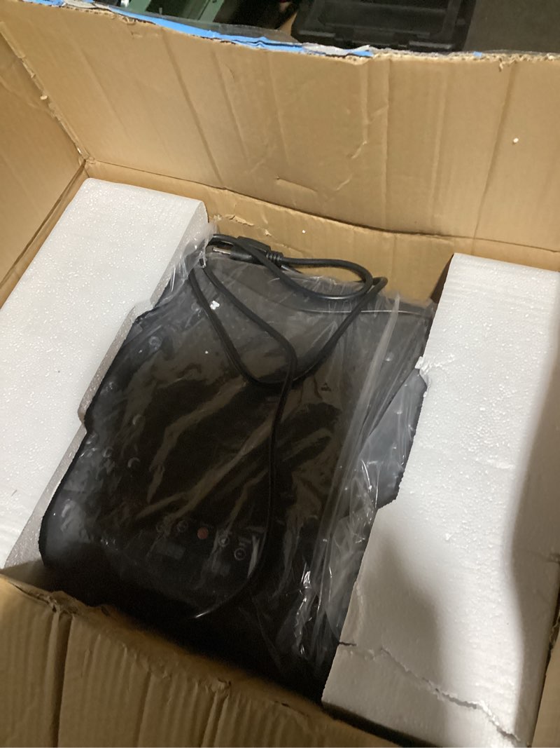 Condition photo showing Good Condition for Vibration Plate Exercise Machine - Whole Body Workout Vibration Platform Lymphatic Drainage Machine for Weight Loss Home Fitness with Resistance Bands Remote Black