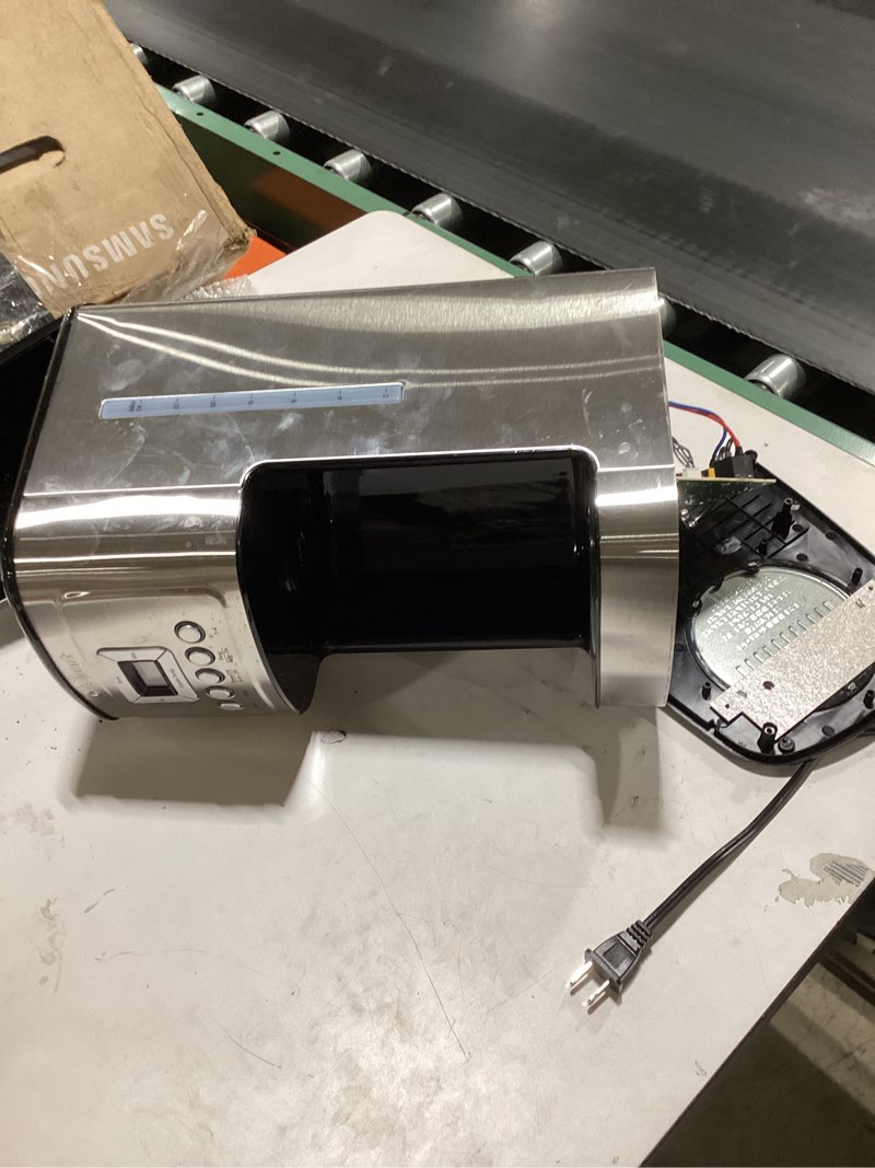 Condition photo showing As Is for Cuisinart 14-Cup Coffee Maker, Programmable PerfecTemp Glass Carafe Coffee Machine with 1-4 Cup Setting, Brew Strength Control and Brew Pause, Stainless Steel, DCC-3200NAS 14-Cup Glass Stainless Not tested, Destroyed