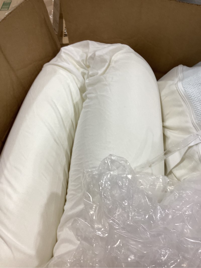Condition photo showing As Is for tempur-pedic tempur-adapt + cooling 3-inch full mattress topper medium luxury premium foam, washable cover, medium cooling topper,white