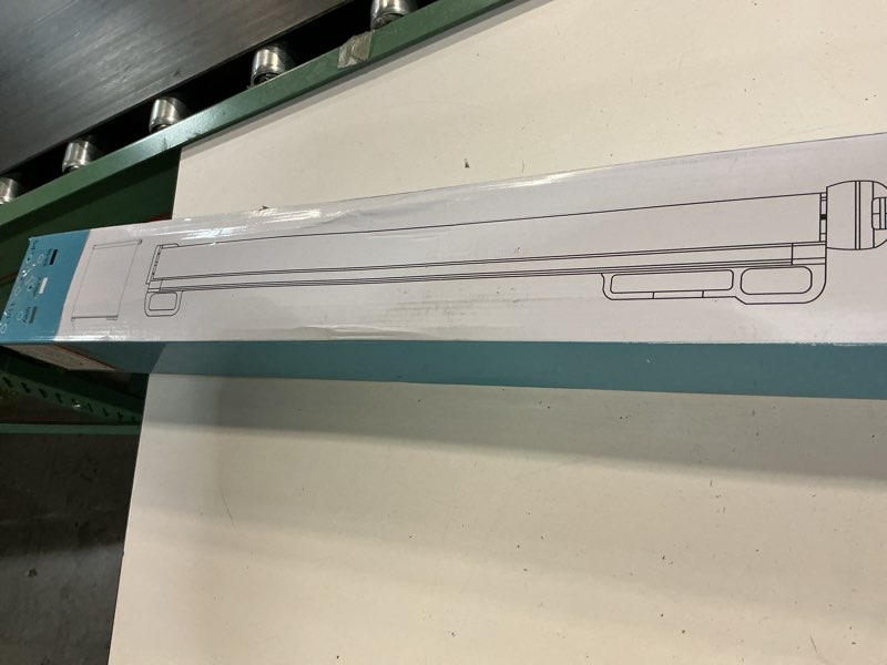 Condition photo showing New/Like New for probebi retractable dog gate for the house extends to 54" wide 34" tall, gates for baby indoor, stair gate for outdoor, staris, hallways, doorways, deck, porch, need drilling