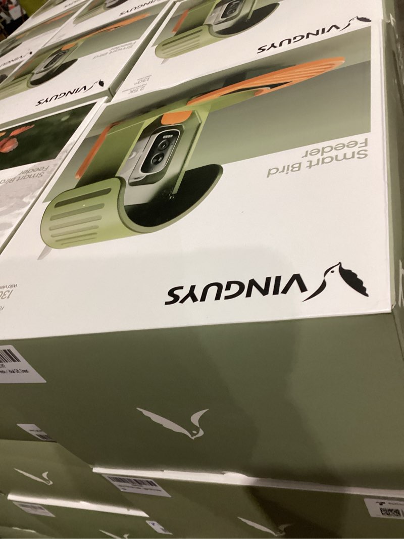 Condition photo showing New/Like New for VINGUYS® Bird Feeder with Camera, Smart Bird Feeder Camera AI Identifies 11,000+ Bird's Species, Auto-Capture 2.5K UHD Bird's Video, IP66 Waterproof Outdoor Solar Powered, Ideal Gift Green