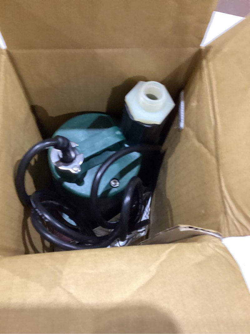 Condition photo showing As Is for 1/3hp automatic utility pump