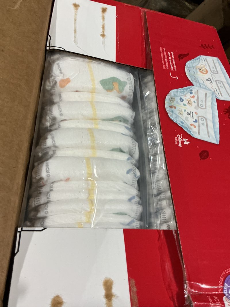Condition photo showing Good Condition for huggies size 3 diapers, little movers baby diapers, size 3 (16-28 lbs), 76 count, packaging may vary size 3 76