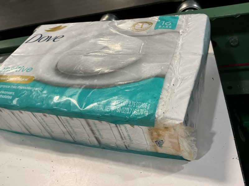 Condition photo showing As Is for dove beauty bar  sensitive skin  3.75 ounce (16 count)