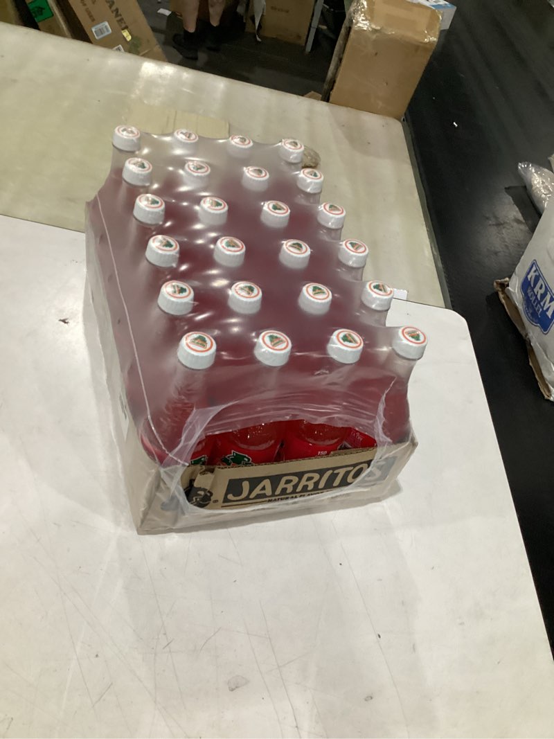 Condition photo showing New/Like New for jarritos - mexican soda soft drinks, fruit punch (17.7 oz, 524ml) 24 bottles - made with real cane sugar - 0g fat - made in mexico - natural flavor soda pop - party & bbq beverages