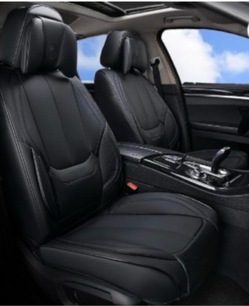 Coverado Car Seat Cover, Cover for Cars Full Seat, Premium Leather, Universal Fit Waterproof Seat Pr