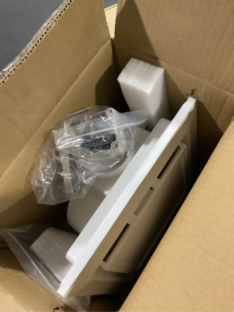 Condition photo showing Good Condition for 12" Ultra Quiet Bathroom Exhaust Fan with 6500K LED Light, 1.0 Sone 120 CFM, 10x10 Mount, 1500 LM Ceiling Ventilation Fan, Energy Efficient 6500K-White