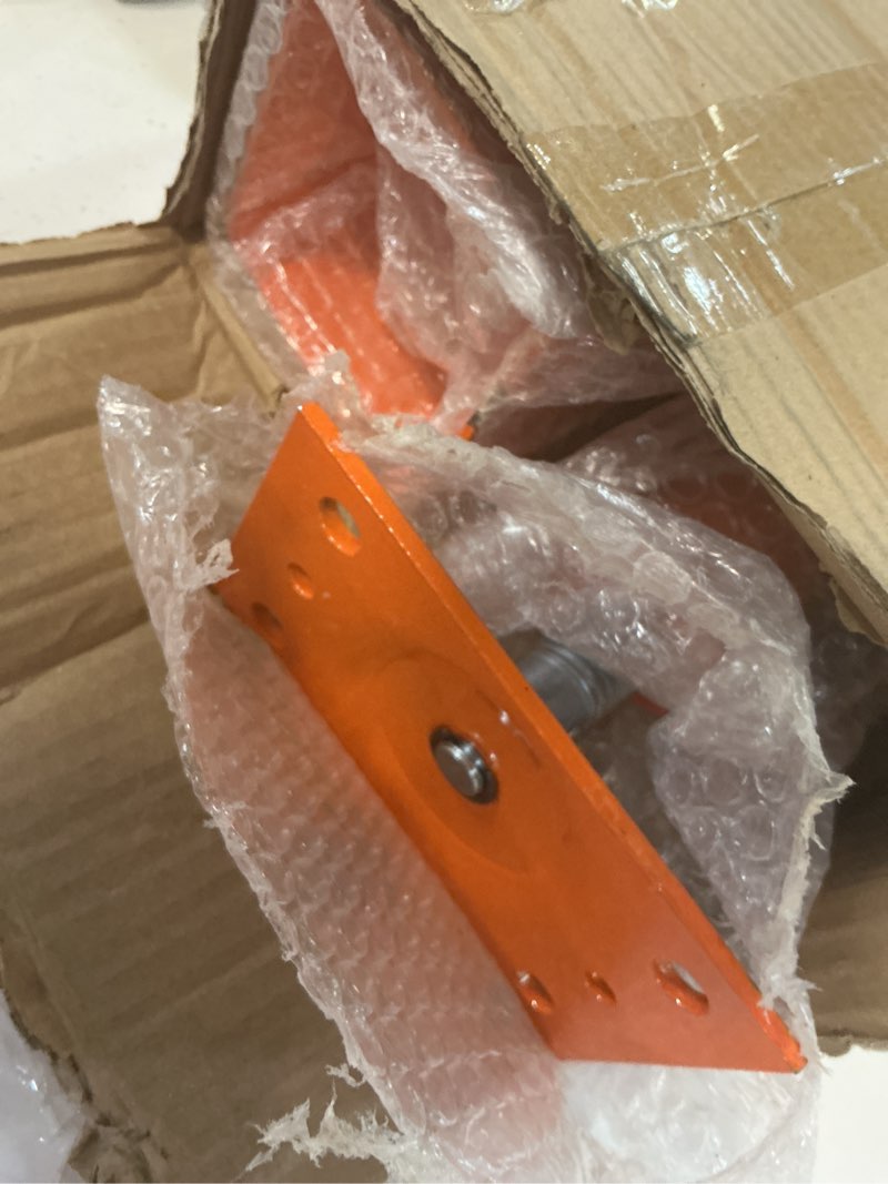 Condition photo showing As Is for 4x4 screw jack, 2 pack adjustable house floor jacks for leveling, 14.5" - 18.5" height adjust range, heavy duty jack post crawlspace basement shore beams screw jacks, 24000 lbs max load capacity 2pc?4"x4") orange