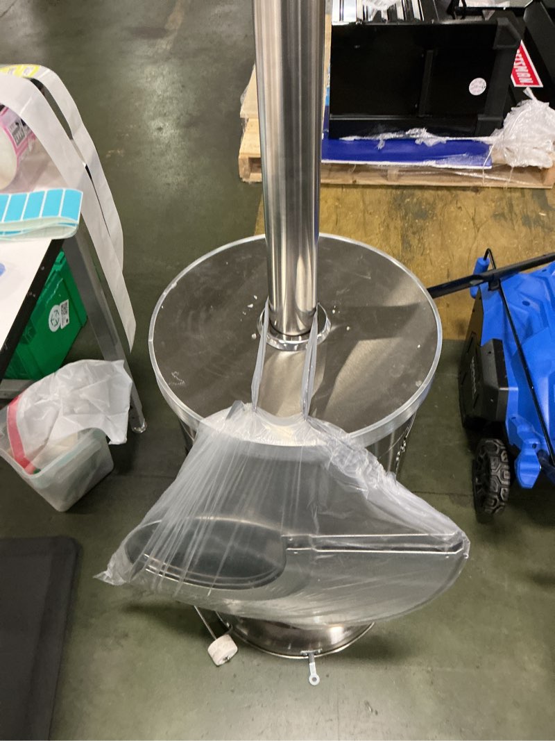 Condition photo showing As Is for Nexgrill Sundara 92" H Stainless Steel Patio Heater, 48,000 BTUS, 2 Wheels, Electronic Ignition, EZ Lift Tank Access Cylinder, Control Knob, Outdoor Heaters for Patios, Gardens, Backyards, 920-01001 Stainless Steel 92" Patio Heater Stainless Steel