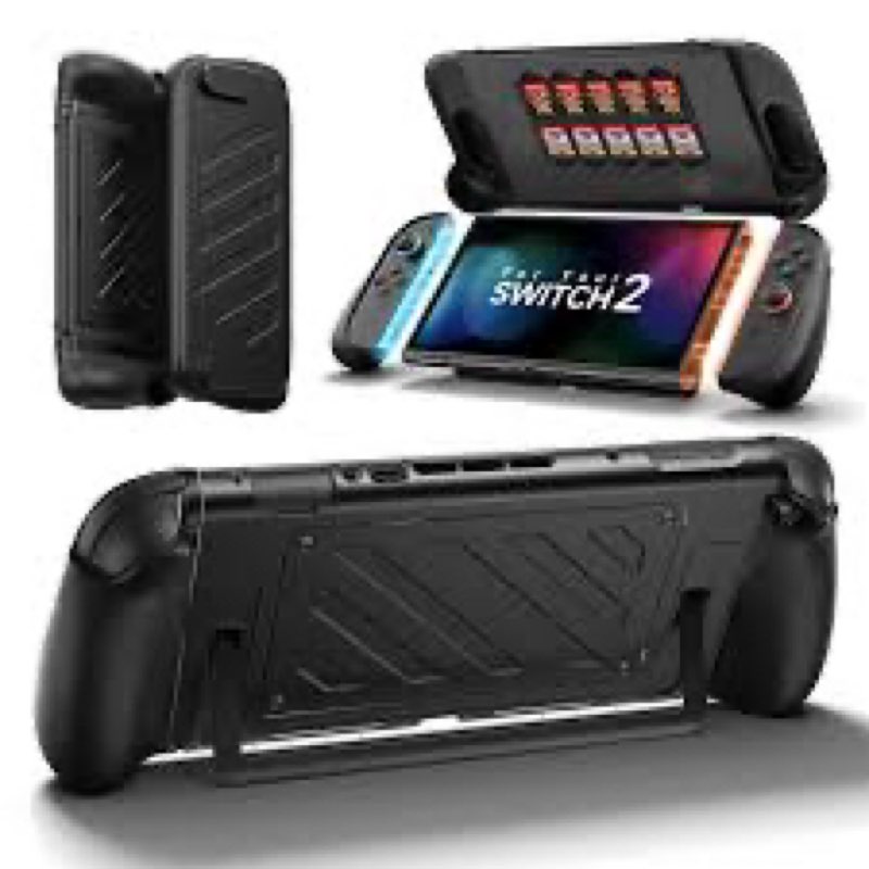 JSAUX Protective Case for Nintendo Switch 2, Split Design with TPU Frame & PC Front Cover, Ergonomic