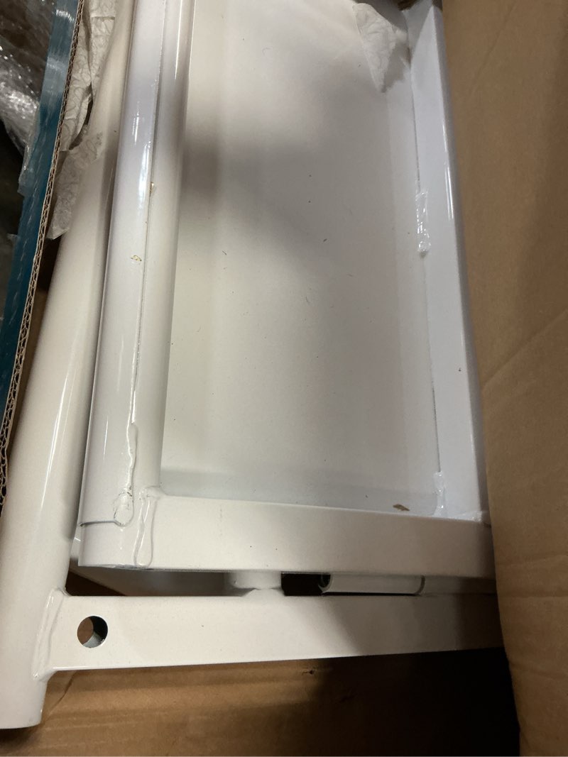 Condition photo showing Good Condition for stander step-stool, free-standing step with adjustable handles for seniors and elderly adults, extra wide heavy duty step-ladder for fall prevention, grab bars, motion activated led light, white