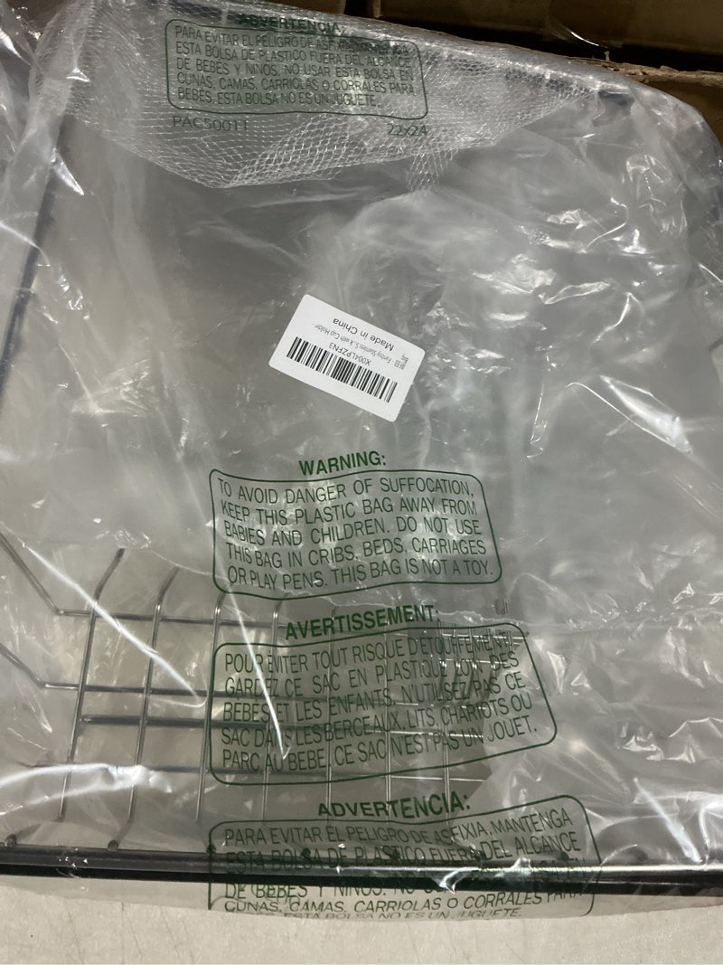 Condition photo showing Good Condition for Dish Drying Rack in Sink, Extendable Stainless Steel Dish Drainers for Kitchen Counter, Anti-Rust Dish Dryer Rack with Utensil & Cup Holders, for Inside Sink, Over The Sink Large With Cup Holder?15.28*13.23*5.91 Inches?