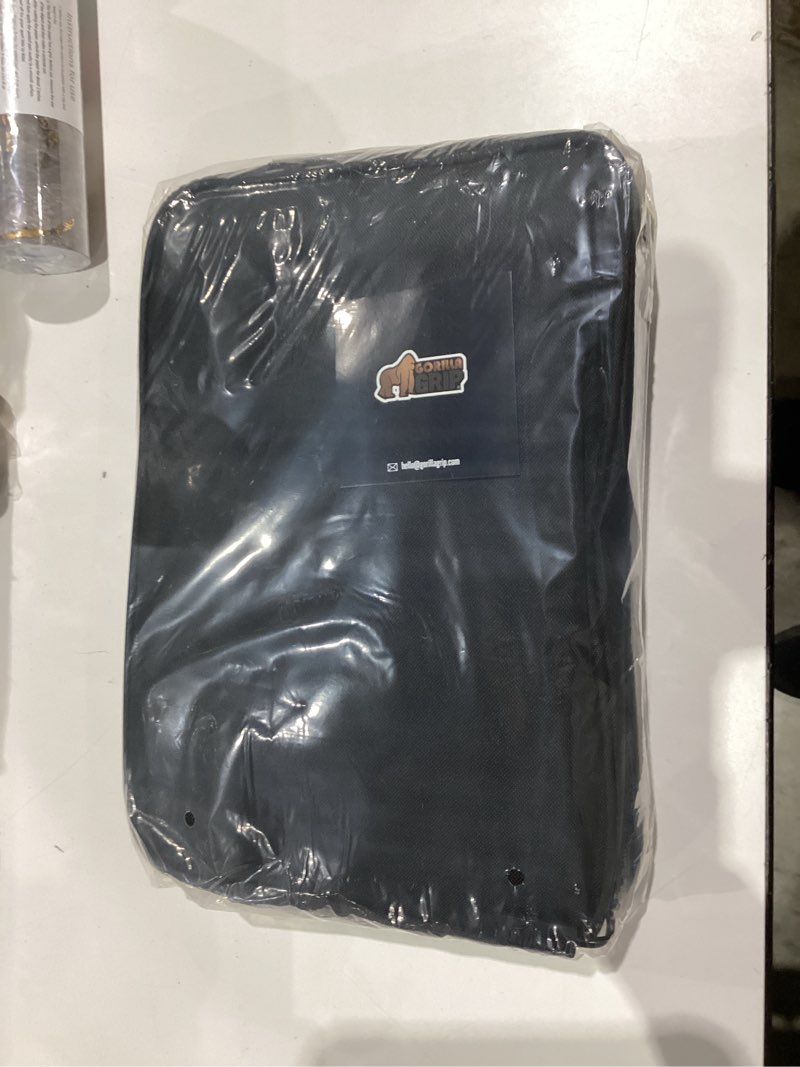 Condition photo showing New/Like New for GORILLA GRIP Insulated Lunch Box Bag for Women Men,15L, Leakproof XL Reusable Soft Cooler Bags, Multiple Compartments, Mesh Pockets and Adjustable Strap, Food Tote Keeps Drinks Cold, 13x9, Black 15L Black