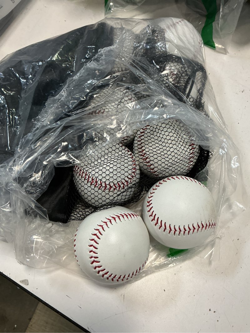 Condition photo showing Good Condition for tebery 12 pack standard size t-ball training baseballs, reduced impact kids safety baseball, unmarked & soft practice baseballs for league play, pitching, hitting, batting, fielding, autograph