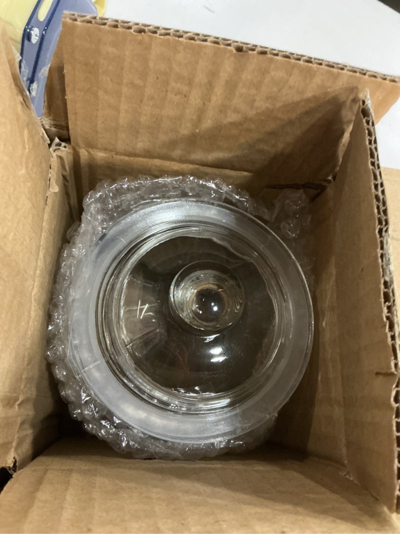 Condition photo showing Good Condition for Set of 3 Glass Jar with Lid 1 Liter | Airtight Glass Storage Container for Food, Pasta, Coffee, Candy, Dog Treats, Snacks | Glass Organization Canisters for Home & Kitchen | 34 Ounces 34Oz