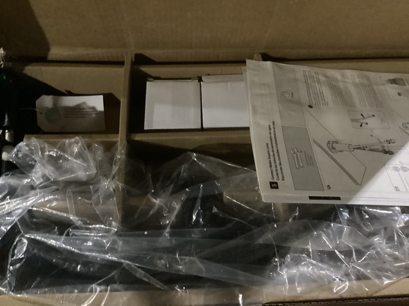 Condition photo showing New/Like New for pfister arkitek kitchen faucet with pull out sprayer, single handle, high arc, matte black finish, lg534lpmb