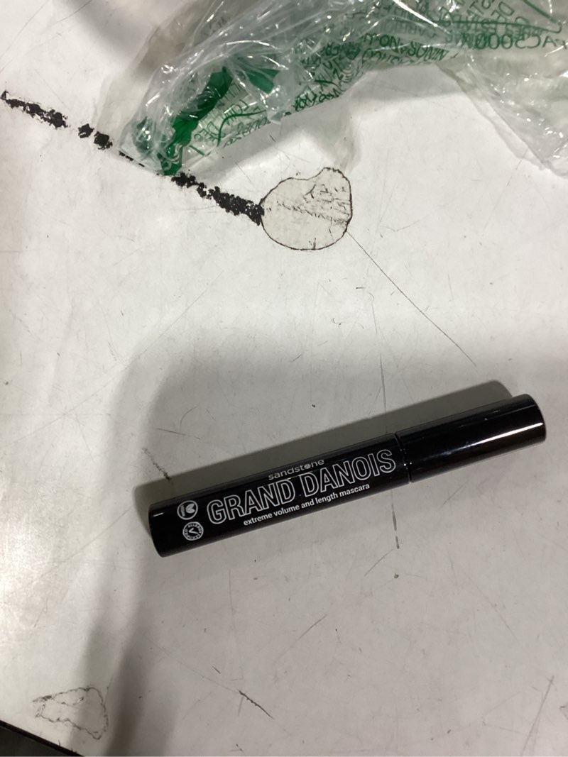 Condition photo showing As Is for Sandstone Scandinavia Hypoallergenic Mascara for Sensitive Eyes – Black – Smudge-Proof & Sweat-Resistant – Lengthening & Volumizing – Vegan, Fragrance-Free Black 0.3 Fl Oz (Pack of 1)