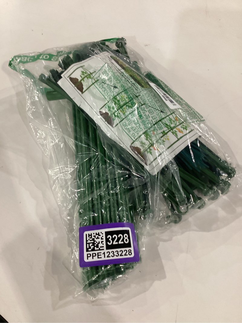 Condition photo showing Good Condition for halatool 2 pack tomato cages for garden, up to 48in adjustable tomato cage, garden stakes tomatoe trellis for pots, tomatoes plant support for raised garden bed & climbing vegetables flowers 2 pack 48 inches