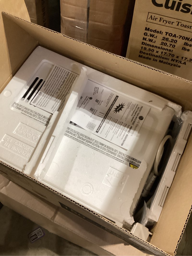 Condition photo showing Good Condition for lg 5000 btu window air conditioner with remote, easy mechanical control ultra-quiet compact-size cools 150 sq.ft. for small room, washable filter ac unit easy installation white lw5025r 5000 btu remote white