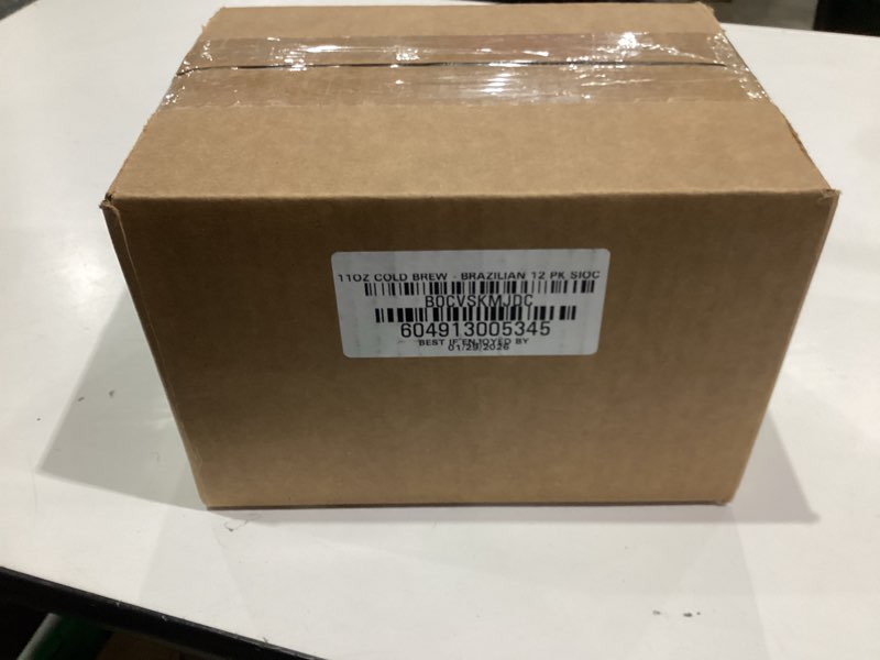 Condition photo showing New/Like New for La Colombe Coffee, Cold Brew Black, Unsweetened, 11 fl oz Cans (Pack of 12), Coffeehouse Quality, Natural Sweetness, Specialty Grade Coffee Beans, Ready-to-Drink On-the-Go Unsweetened 11 Fl Oz (Pack of 12)