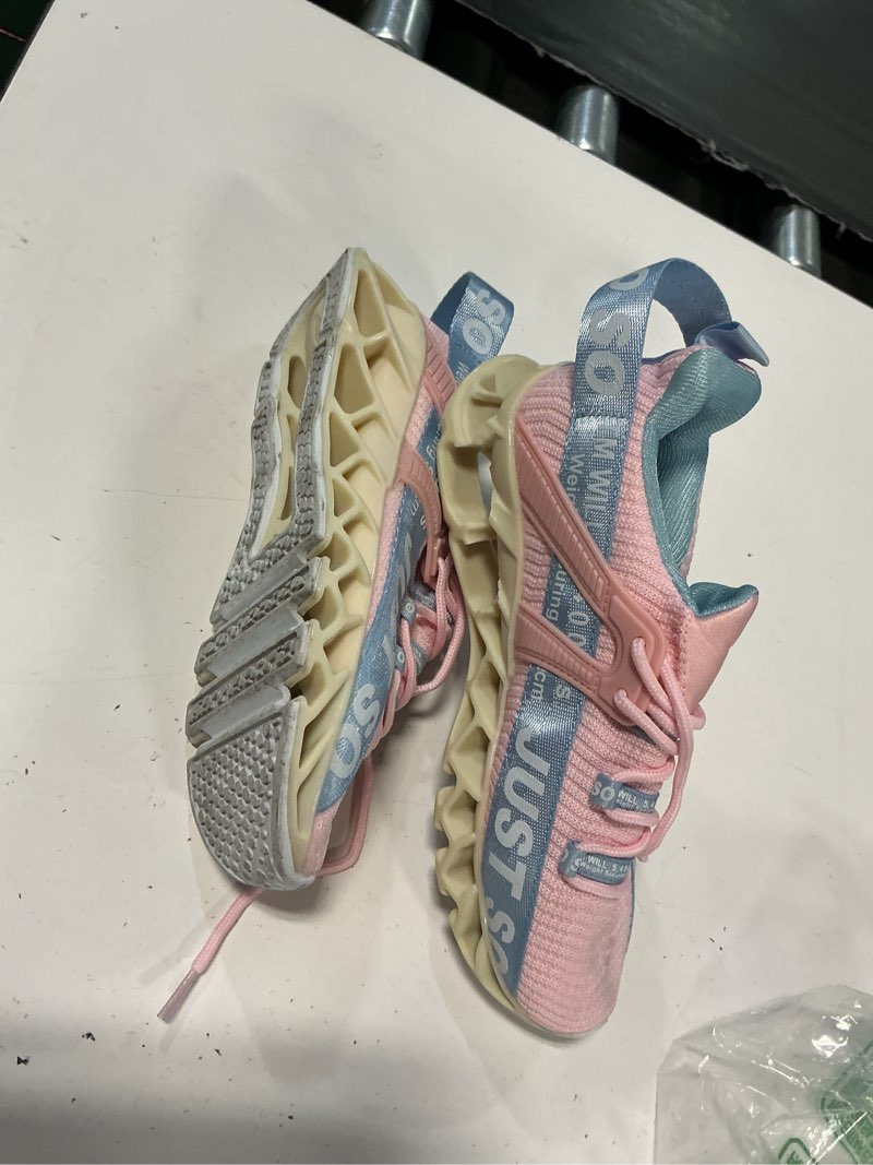 Condition photo showing As Is for wonesion women lightweight tennis shoes casual outdoor sneakers for jogging gym