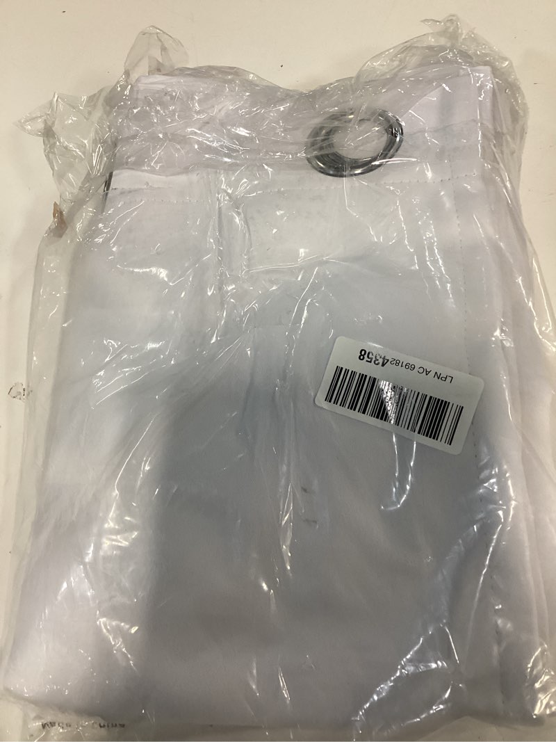 Condition photo showing Good Condition for QUEMAS White Blackout Curtains 84 Inch Length for Living Room, Thermal Insulated 100% Light Blocking Soundproof Grommet Window Curtains for Bedroom 2 Panels, Each 52 Inch Wide 52"W x 84"L (Pack of 2) Pure White