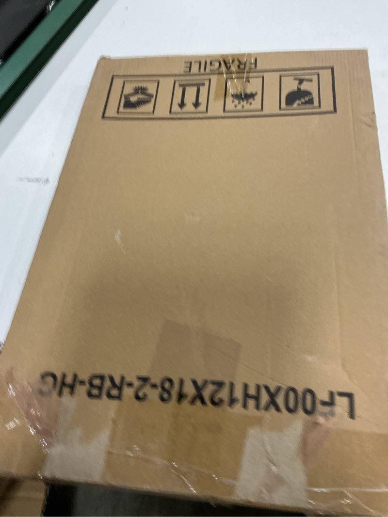 Condition photo showing Good Condition for luckylife 12x18 poster frame brown set of 2, display pictures 11x17 with mat or 12x18 without mat, wall mount brown 12x18
