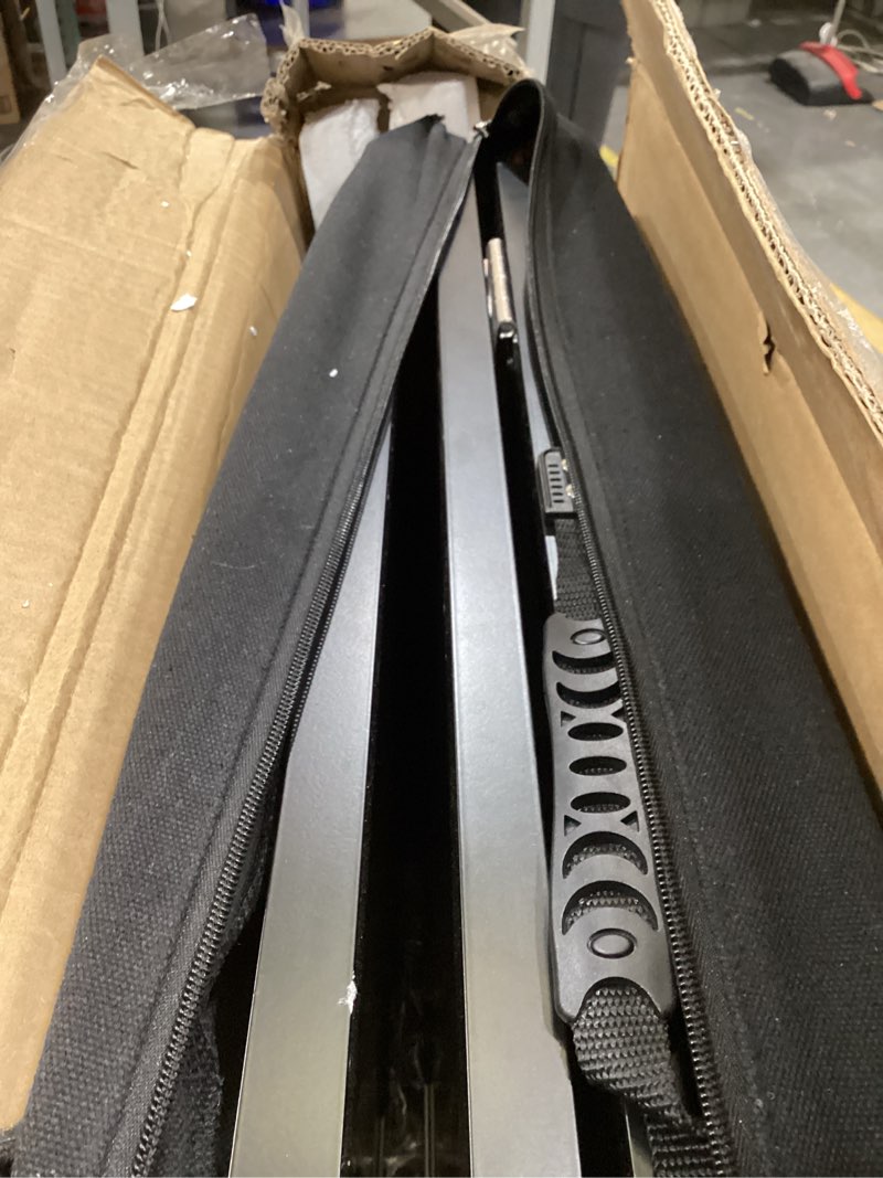 Condition photo showing Good Condition for 6 feet portable wheelchair ramp with sopport legs, black seamless non-slip aluminum folding handicap ramp,threshold ramp for doorways, wheel chair ramp for home steps,loading dock plates 6.1ft(using height 6-18'')
