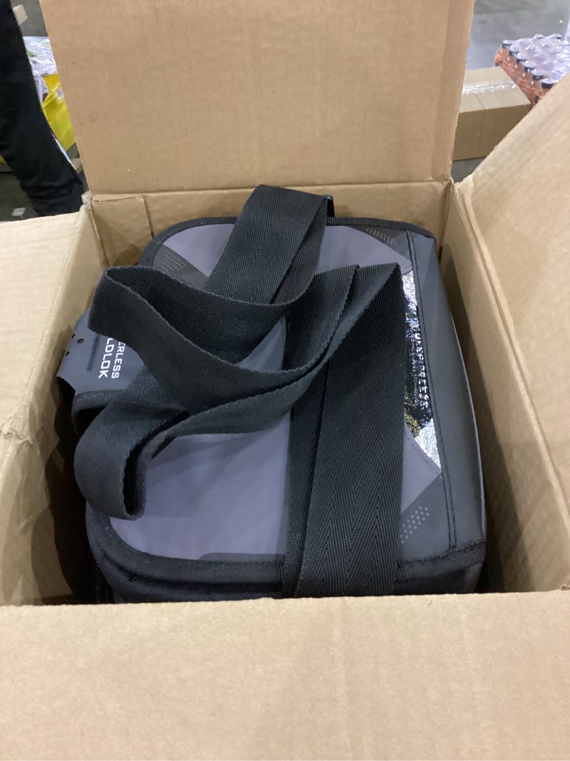 Condition photo showing As Is for Titan by Arctic Zone Deep Freeze Cooler - Zipperless Hardbody Cooler - Deep Freeze Insulation, HardBody Liner, and SmartShelf 9 Can Sharkskin Gray