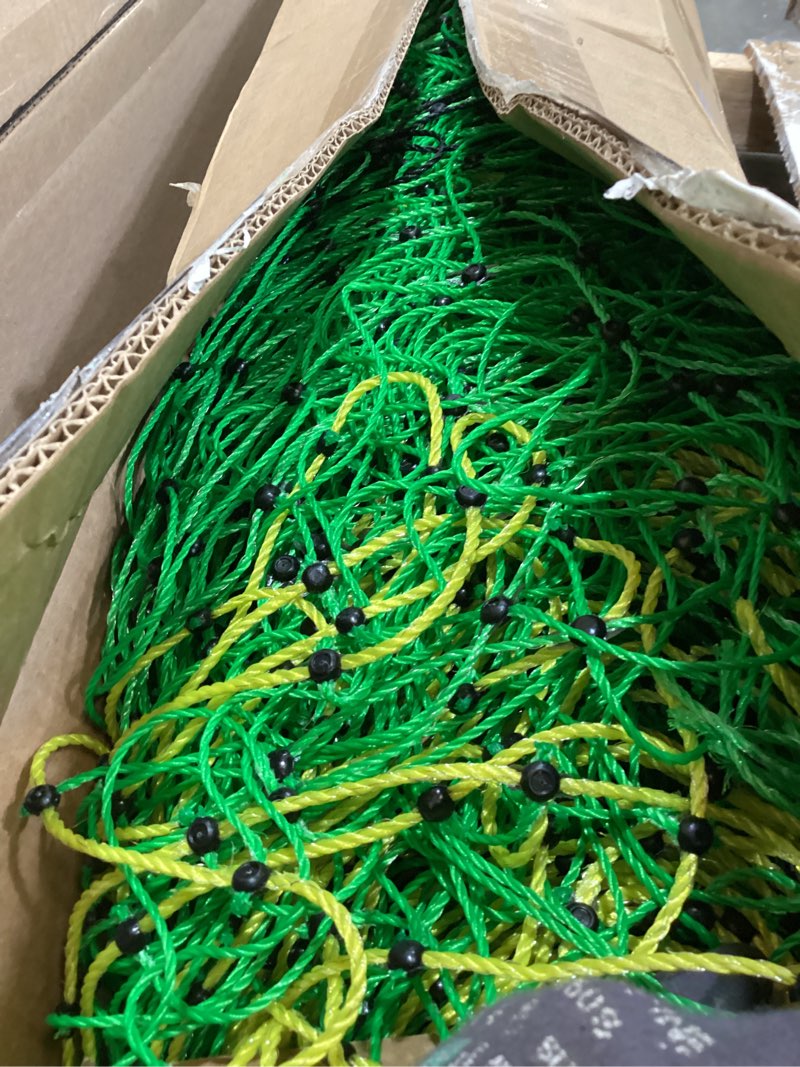 Condition photo showing Good Condition for electric poultry netting 47.5" h x 164' l, portable electric chicken fence for chickens, ducks, geese & turkey, anti-predator poultry net fencing with double spike posts for backyard, farm & homestead green 47.5" hx 164' l-poultry