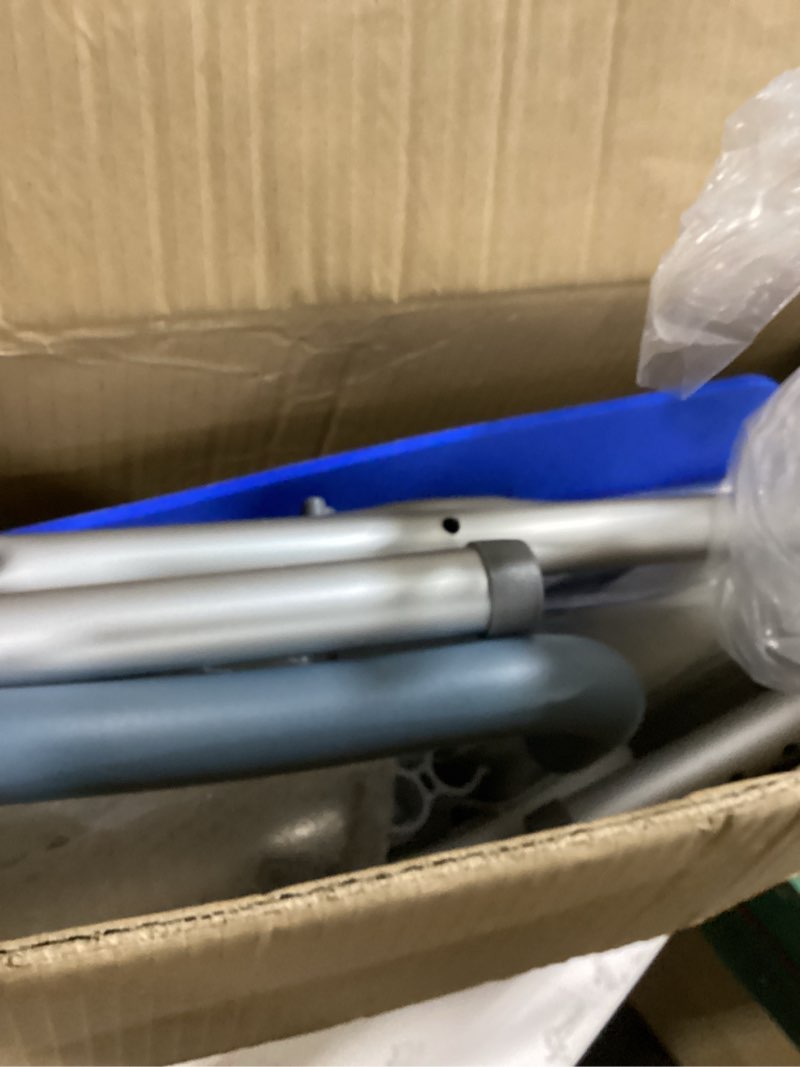 Condition photo showing Good Condition for TooCust Extra Wide M-Shaped & Padded Armrests Shower Chair, 500lbs Capacity, Bariatric, Blue, Aluminum, Bath & Shower Safety Seating Extra Wide with Blue Pad