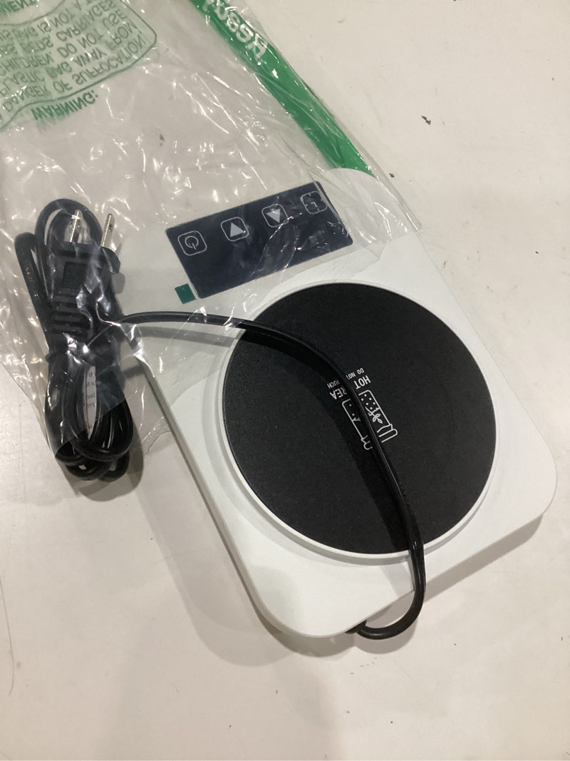 Condition photo showing As Is for sourdough starter warmer with glass dome, precise 1°f thermostat control (70-100°f), sourdough warmer and dome for home baking,24h timer auto warming on/off sourdough warming mat?white? white with glass dome