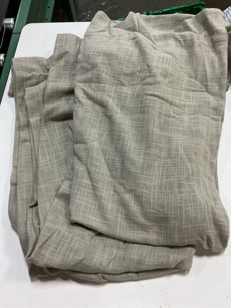 Condition photo showing Good Condition for quince cotton sheer curtain set (set of 2)grey 48x84