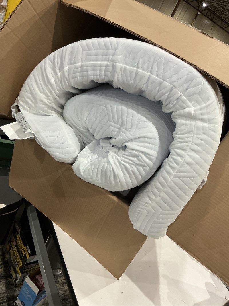 Condition photo showing As Is for 4 inch gel memory foam mattress topper twin size pressure-relieving mattress topper for back pain,non-slip design with removable & washable cover.