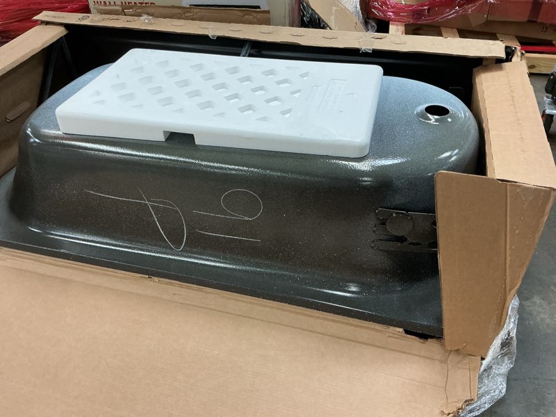 Condition photo showing As Is for Princeton Pro 60 in. x 30 in. Soaking Bathtub