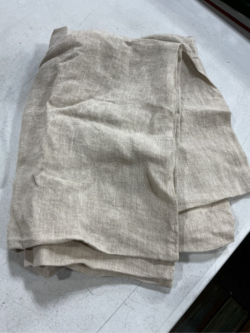 Condition photo showing Good Condition for european linen chambray sham set, standard, natural