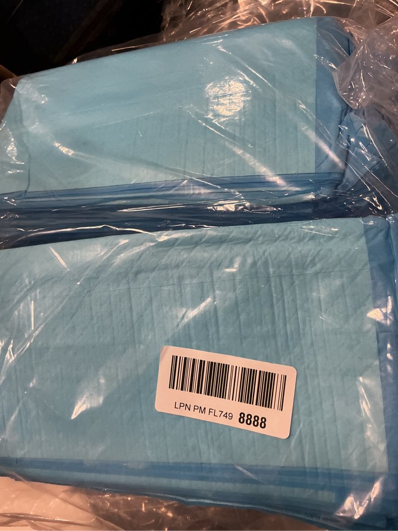 Condition photo showing New/Like New for medpride disposable underpads 17'' x 24'' (100-count) incontinence pads, bed covers, puppy training | thick, super absorbent protection for kids, adults, elderly | liquid, urine, accidents