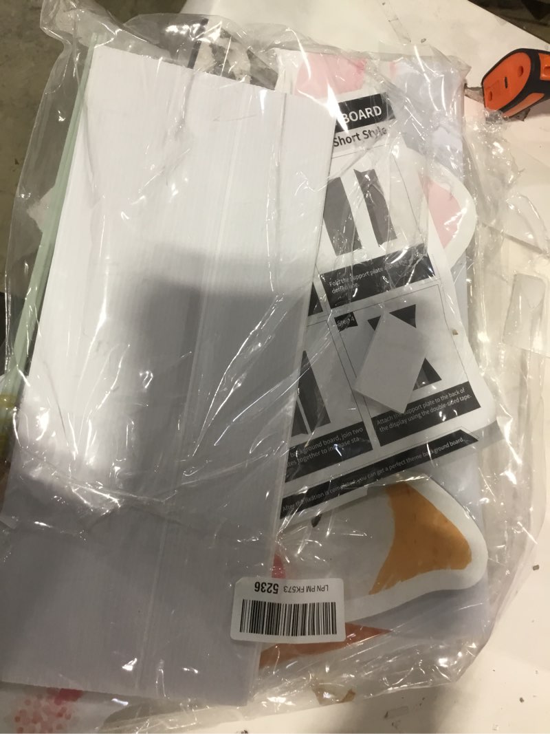 Condition photo showing Good Condition for One Silly Goose Party Decorations 1st Birthday Silly Goose Backdrop Duck Animal Background Prop for Birthday Baby Shower Party Supplies(Pink,Striped Style) Pink Striped Style