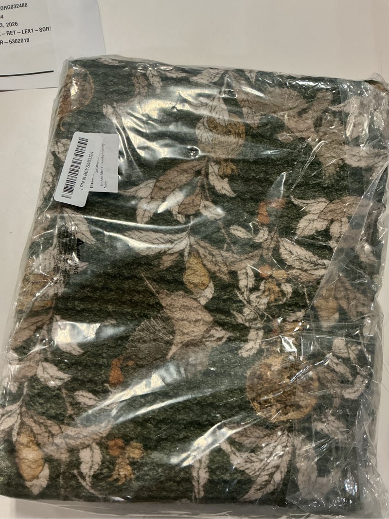 Condition photo showing New/Like New for jinchan eden floral washable area rug 3x5 entryway rug vintage lightweight soft non-slip indoor low pile distressed green carpet for living room kitchen bedroom entrance laundry nursery 3' x 5' (rectangular) eden green