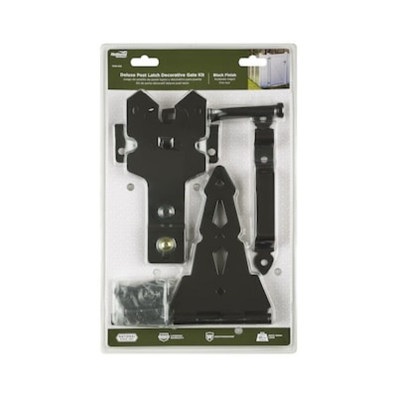 national hardware 8-in black gate hardware kit