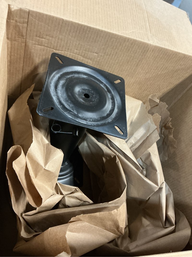 Condition photo showing Good Condition for Boat Seat Pedestal Height Adjustable 11-18 inches Black Powder Coated Base for Yacht Boat Seat Mount,Ideal for Boating and Fishing Enthusiasts,Reinforced Welded Joints Adjustable height—11-18" H