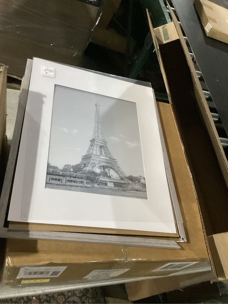 Condition photo showing As Is for upsimples 16x20 Picture Frame, Display Pictures 11x14 with Mat or 16 x 20 Without, Wall Hanging Poster Frame, Gray, 1 Pack Gray 16x20