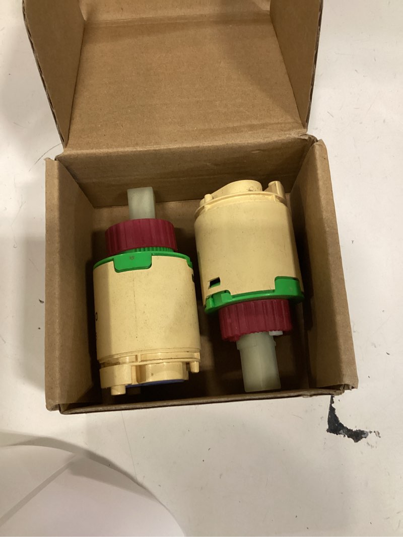 Condition photo showing As Is for 2pack hj-40 jl01gj shower cartridge replacement,40mm faucet cartridge replacement,for replaces cartridge on many brands tub and shower valve