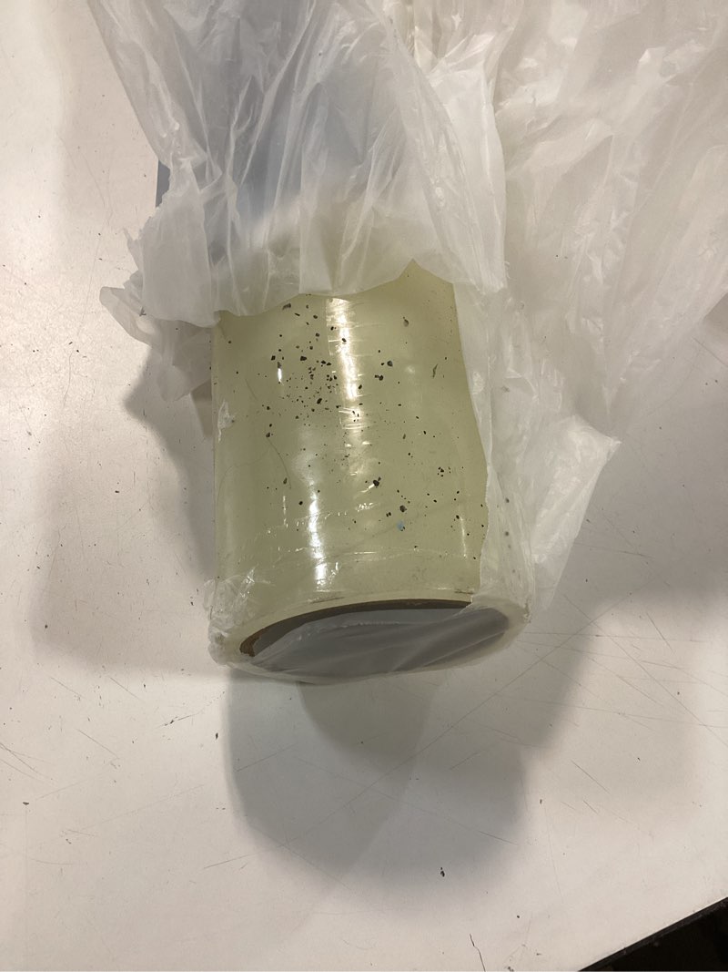 Condition photo showing As Is for TapeManBlue Carpet Protection Film 24" x 200' roll, Self Adhesive Plastic Carpet Protector Film with