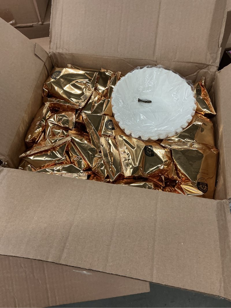 Condition photo showing New/Like New for best by 12/26 executive suite® breakfast blend medium roast coffee packets, 1.5 oz, box of 42