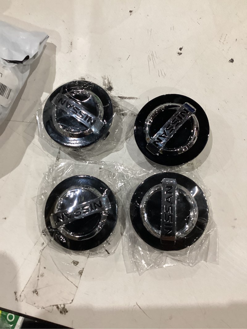 Condition photo showing Good Condition for 4pcs wheel center caps for nissan, 54mm/2.12" car wheel hub caps abs rim center hub cover (black) 54mm/2.12" black
